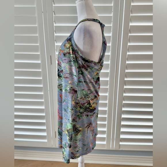 Prana Cantina Dress in Blue and Graceful Floral Halter Size Med - Picture 5 of 10